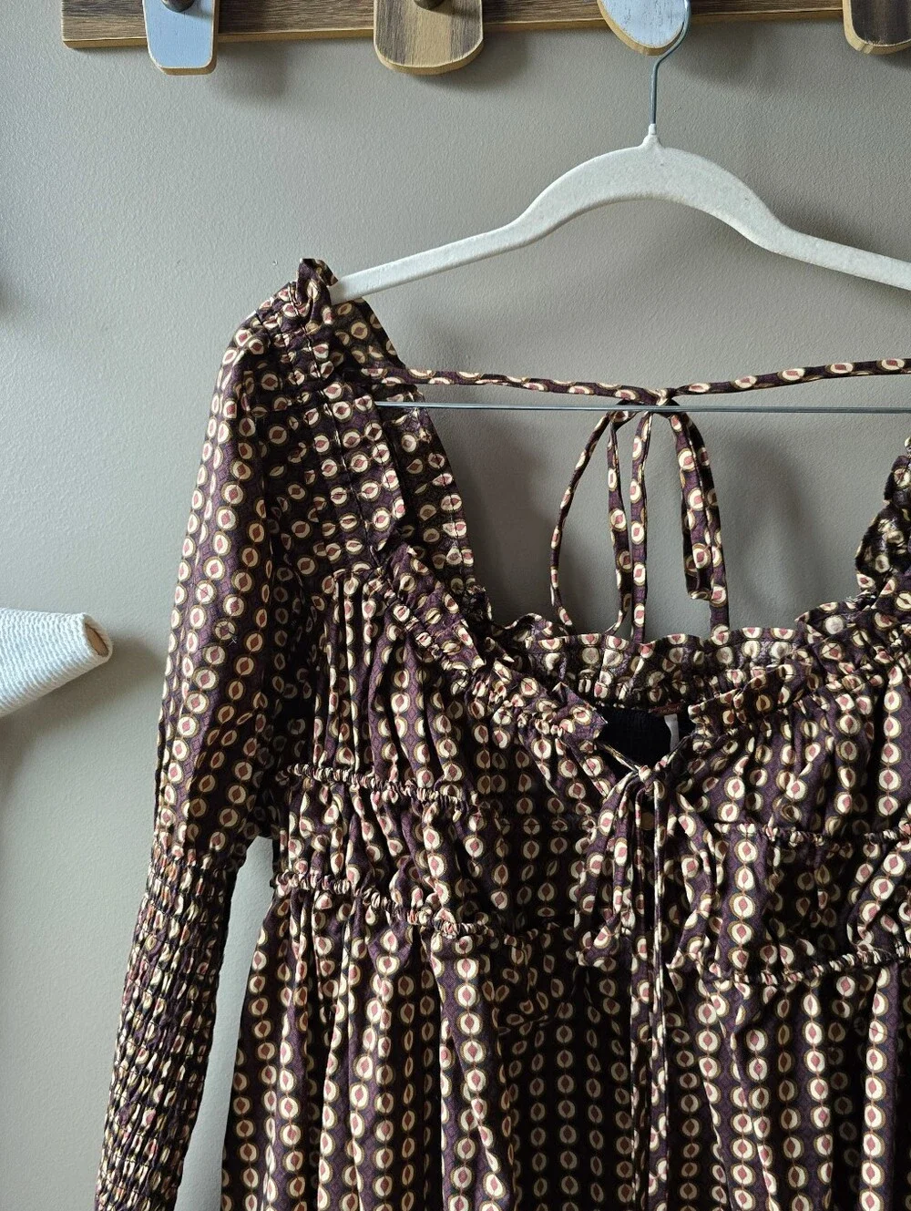 Free People Star Dip Printed Mini Dress Nwt